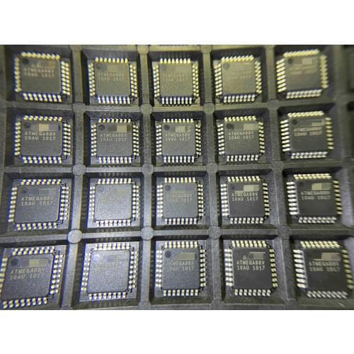 2pcs ATMEGA88V-10AU ATMEGA88V-10 ATMEGA88V ATMEGA88 New Original MCU 8-bit AVR RISC 8KB Flash 2.5V/3.3V/5V 32-Pin TQFP