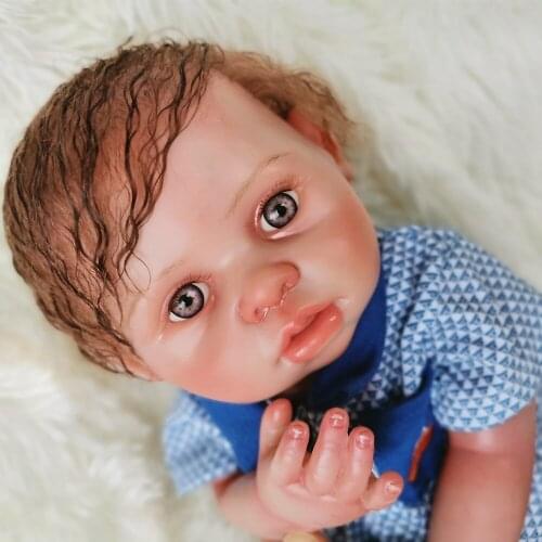 16 inch Silicone Reborn Baby Dolls Soft Toddler Bebe Dolls 40cm Alive lol Surprise Birthday Gift Menina Play Toys