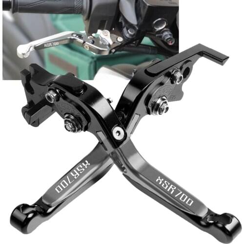 Logo XSR700 For Yamaha XSR 700 ABS XSR700 2016 2017 2018 2019 2020 Folding Extending Motorcycle Brake Clutch Lever handbrake