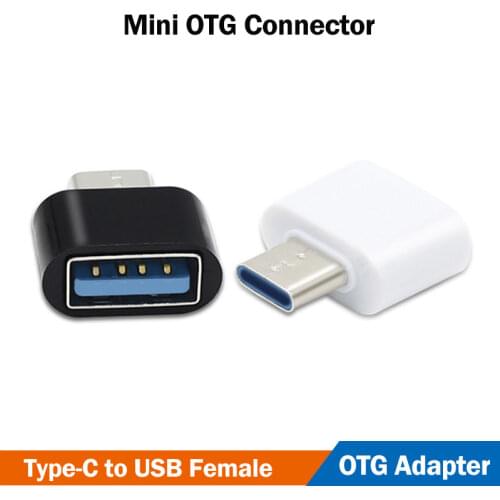 2Pcs Mini USB Type C OTG Adapter for Samsung Galaxy M20 M30 M40 M12 M42 M62 M11 M21 M31 M51 M21S M30S M31S USB OTG Connector