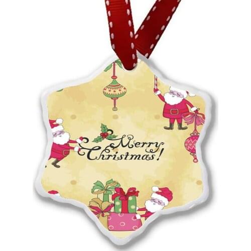 Fashionable Cinema Pattern Merry Christmas Ornament,Hexagonal Ornament Christmas Gifts,Merry Christmas Ornament,Christmas Gifts