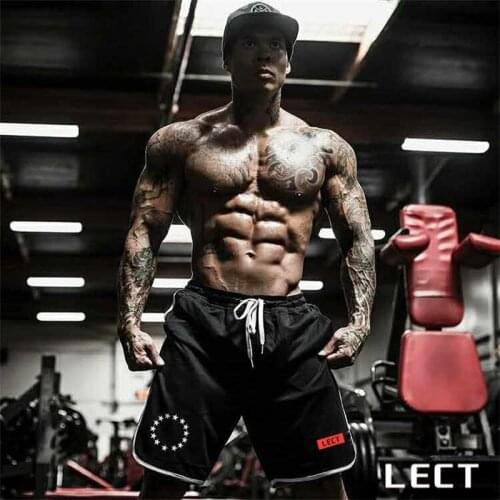 Men Running Shorts Gym Fitness Training Quick Dry Beach Short Pants Male Summer Sports Workout Bottoms Clothing 2021