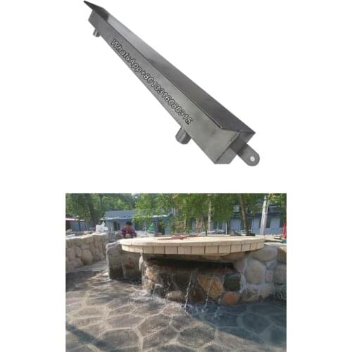 Outdoor 304 stainless steel water spillway fountain for spa swimming pool decoration/wall water fountains/pool waterfall