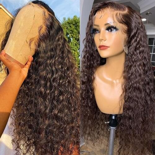 Curly Wig Human Hair Lace Front Wigs Peruvian Remy Closure Wig Pre Plucked Lace Front Human Hair Wigs For Women T Part Lace Wig