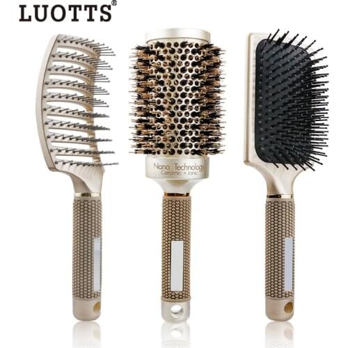 Hairdressing Comb Curly Hair Ribs Modeling Massage Big Curved Comb Wide Tooth Large Plate Comb Beauty Tools Wet and Wavy Bundles