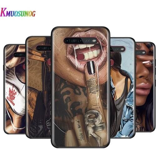 Sexy Sleeve Tattoo Girl For LG K22 K71 K61 K51S K41S K30 K20 2019 Q60 V60 V50S V50 V40 V35 V30 G8 G8S G8X ThinQ Phone Case