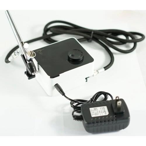 Zq Nail Spray Gun Inkjet Printer Set Mini Pump UV Polish Spray Pen Gradient Model Painting