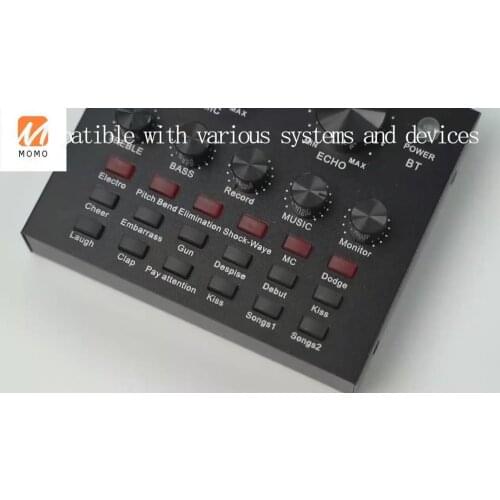 Professional Studio Audio Interface Recording External Live bm-800 Karaoke mic V8 Sound Card For Condenser Microphone