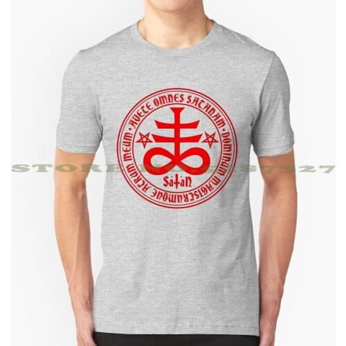 Hail Satan - Satanic Cross Cool Design Trendy T-Shirt Tee Satan Satanic Lucifer Devil Occult Hail Satan Satanic Cross 666