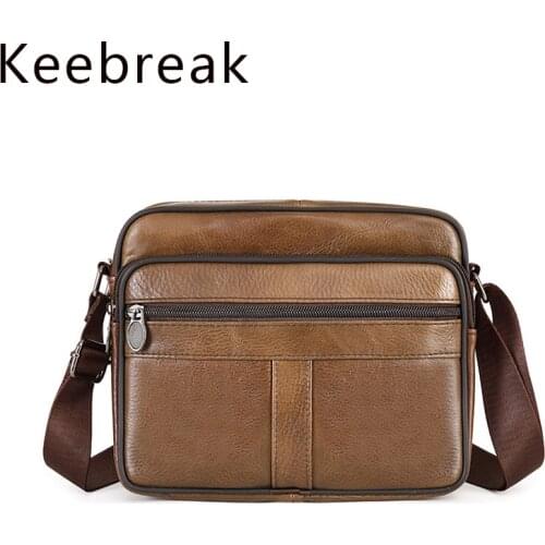 Genuine Leather Bag For Men Single Shoulder Messenger Bags Crossbody Cross Body Sholder Business Small Mens Bandolera Hombre