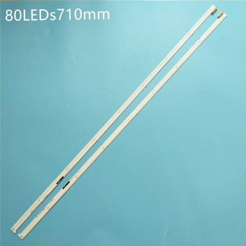 2Pcs x LED Backlight Strip for Sony 65"TV XBR KD-65X9000A NLAC50234L NLAC50234R RST234L-42A1 RST234R-44R 710mm 80-LEDs