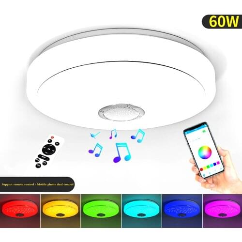 LED Ceiling Lights For Room 60W RGB Natural Light LED Fixtures Ceiling Lamps For Living Room Lighting