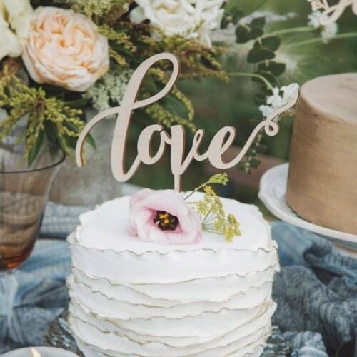 Rustic wedding cake topper, Love Wedding Cake Topper,Boho wedding cake topper, romantic wedding cake topper, Garden wedding cak