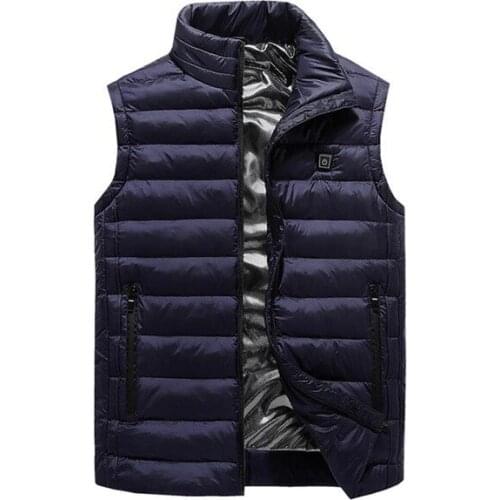 Usb Charging Black Heated Vest For Men And Women Winter Fashion Electric Heating Jacket Fishing Vest USB Heated Jacket Outdoor