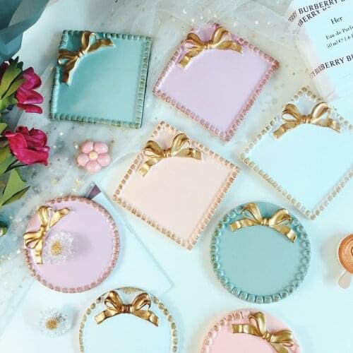 1pcs Nail Acrylic Color Palette Gold BowTie Nail Art Display Showing Shelf Board Nail Color Palette For Gel Polish Drawing