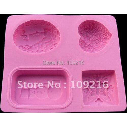 1pcs Rose and Snowman (C1163) Silicone Handmade Soap/Cake Mold Crafts DIY Mold