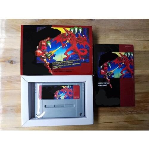 16Bit Games ** SuperMetroided ( French Language PAL Version!! box+manual+cartridge!! )