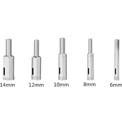 5pcs Diamond Holesaw Drill Bit Tool For Ceramic Porcelain Glass Marble 6-14mm