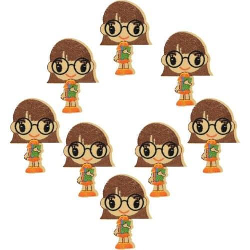 Sewing accessories Diy girls patches for clothing iron embroidered patch applique iron on patches badge stickers for clothes bag