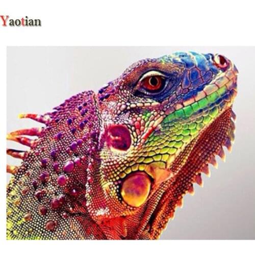 5D Diamond Painting Chameleon Home Decor Gift Diy Needlework Diamond Embroidery Mosaic Animal Cross Stitch Kit New Arrival