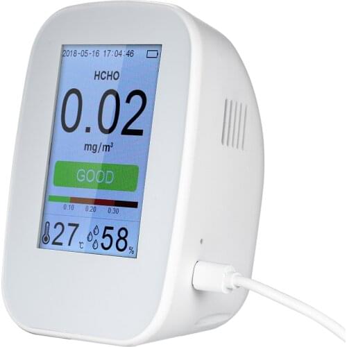 KKMOON Air Quality Detector Indoor/Outdoor Digital PM2.5 Gas Monitor TVOC Tester Air Analyzers with Rechargeable Battery D9-B/D