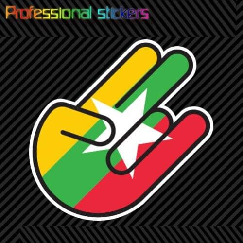 Burmese Shocker Sticker Die Cut Decal Self Adhesive Vinyl Burma MMR MM Stickers for Motos, Cars, Laptops, Phone