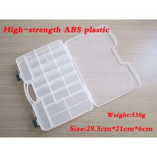 Big Game 29.5*21*6cm Lure Box Hard ABS Double Faced Multi-function Box Fishing Tackle Accessory Box