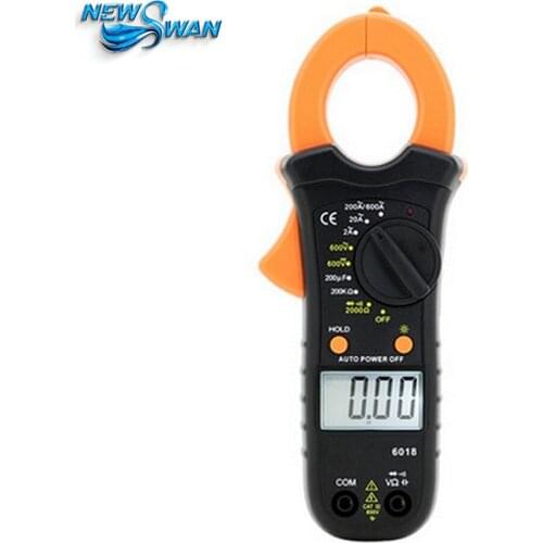 Digital Clamp Meter Multimeter Clamp Ammeter Omnipotent Pocket Mini Capacitor Backlight Instrument VC6018