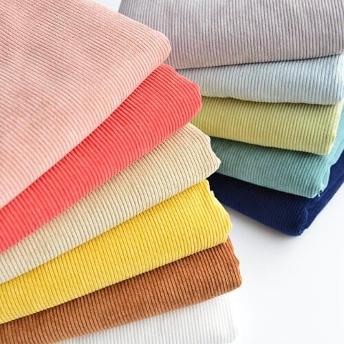 Half meter Spring Autumn Winter Thicken Warm Handmade Garment Children Cloth Nylon Polyester Blended Corduroy Fabric T1471