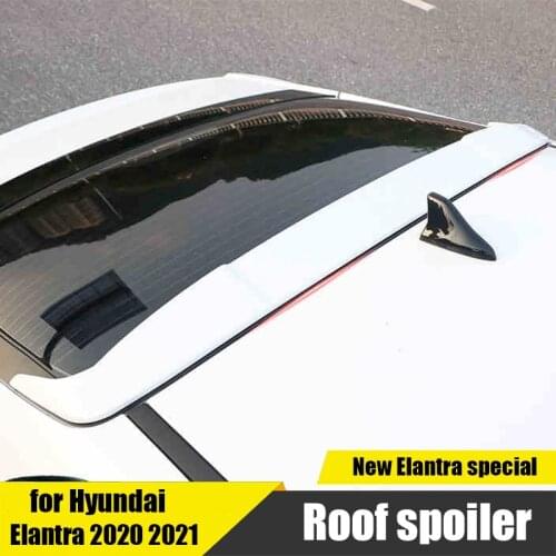 For Hyundai Elantra Avante CN7 2020 2021 rear window roof ABS spoiler protection upgrade exterior modification