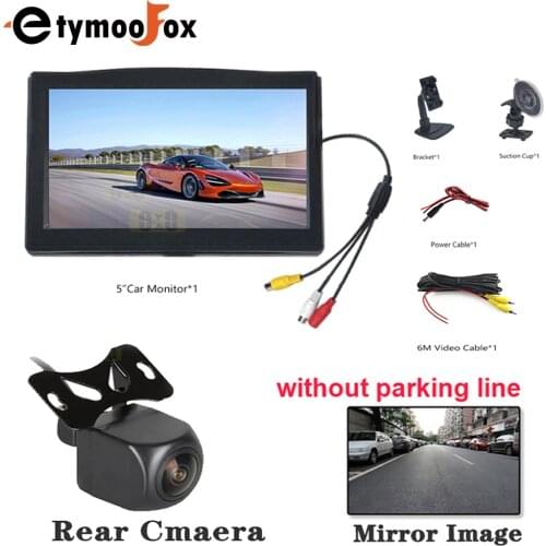 Rear View Camera Front Camera Reverse Camera Backup Camera Monitor Car Monitor 5 Inch Car Fisheye Camera Rear View Monitor