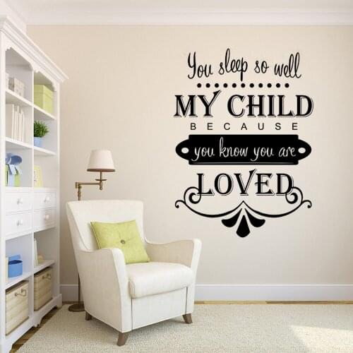 KUCADA my child love wall sticker for home decoration removable pvc diy wallpaper living room decal mural art decor WP2606
