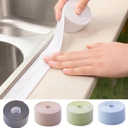 5 Colors Water Bath Sealing Tape Bathroom And Kitchen Sealing Tape 3.2m*3.8cm Self Adhesive Waterproof Water Bath Tape