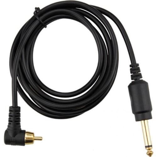 Stable Current Useful Tattoo Pen RCA Hook Cable Copper Core Tattoo Connection Cable Thick for Professional Use