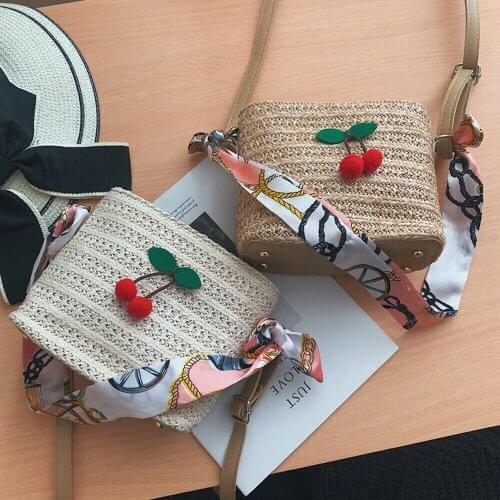 Fashion Women Straw Bag Woven Handbag Purse Crossbody Boho Beach Summer Bags Casual Tote Messenger