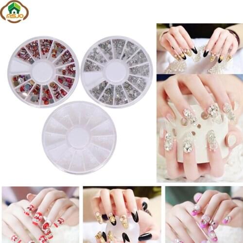 Msjo Nail Art Box Plastic Plastic Empty Storage Box Nail Art Rhinestone Tools Jewelry Beads Display Storage Organizer Holder