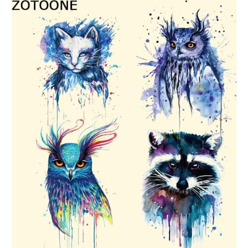 ZOTOONE Patches For Clothing Colorful Fox Patch T-shirt Dresses Sweater DIY Accessory Decoration A-level Washable Appliqued E