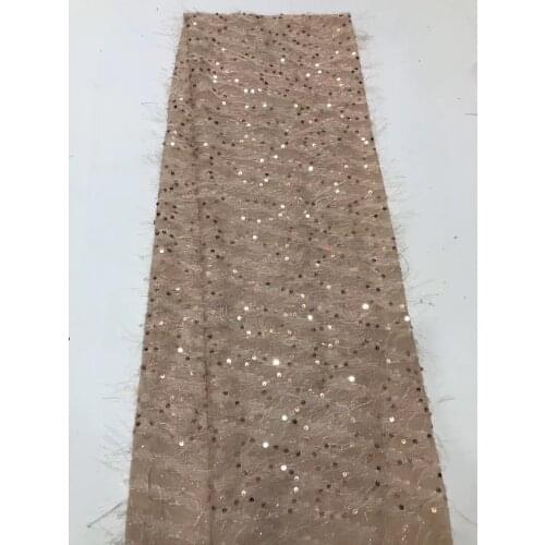 Newly Designed African French Lace Fabric 2021 High Quality Lace Fabric With Sequined Nigeria Lace Fabric ZX4098