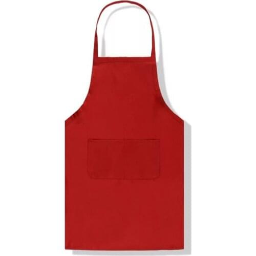 Pure Color Cooking Kitchen Apron For Woman Men Chef Waiter Cafe Shop BBQ Hairdresser Aprons Kitchen Accessory 1pcs