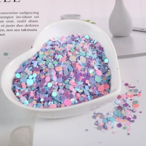 4000Pcs Mix Colors Nail Patch Sequin Multi Size 1-4mm Flat Dot Shape PVC loose Sequins Paillettes for Nails Art,wedding confetti