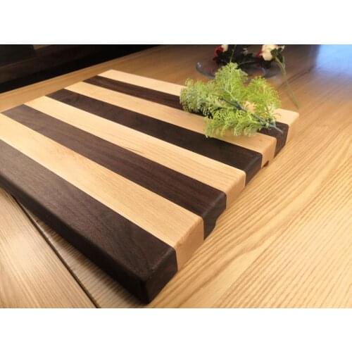 Wood chopping block black walnut maple cutting board