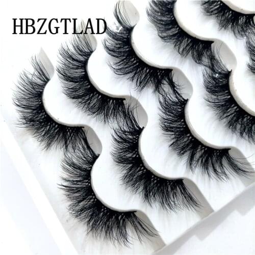 NEW 2/5Pairs 3D Mink Fake Eyelashes Natural Dramatic Volume False Eyelashes Soft Mink Eyelash Extension Makeup Maquillaje Lashes