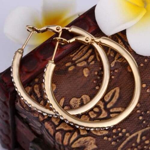 New Design Gold Color Earring,Fashion Jewelry Earring,Rhinestone Zircon Eearring SMTPE463