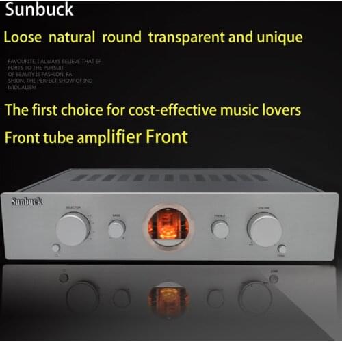 Sunbuck Phono Preamplifier balanced outputt 6Z5P 6H8C 12AT7 12AX7 Tube Preamplifier HIFI Power Amplifier Audio Tube Preamp