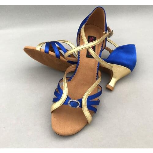5cm low heel Latin Dance Shoes For women Salsa shoes pratice shoes comfortable latin shoes MS6218BG high heel available