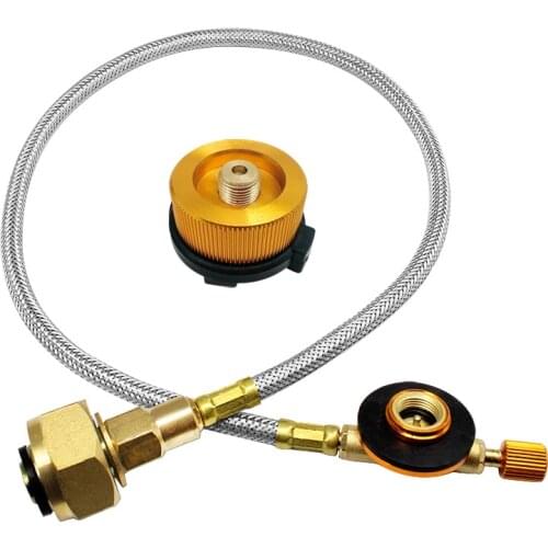 Outdoor Gas Stove Camping Stove Propane Refill Adapter Burner LPG Flat Cylinder tank Coupler Bottle Adapter
