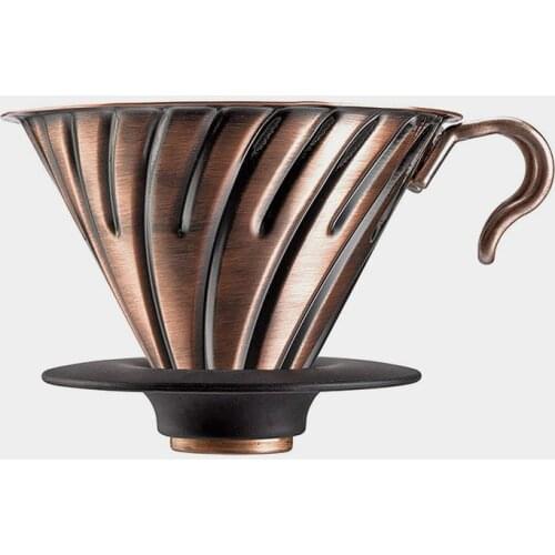 Japan Hario Stainless Steel V60 Coffee Dripper 1-4Cups Coffee Filter Barista Specialized Coffee V60 Reusable Metal Coffee Filter