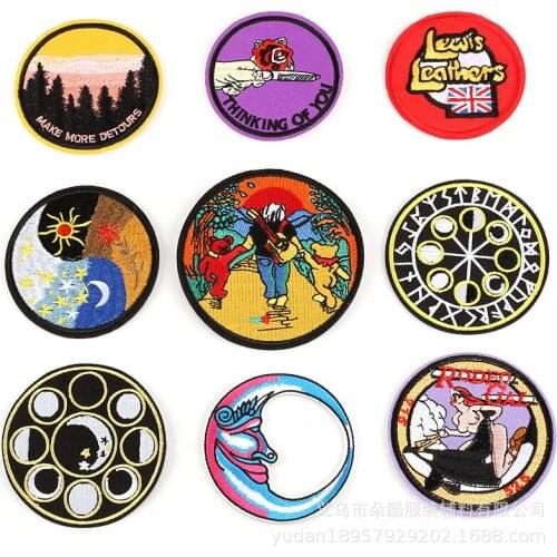 1pcs Cartoon Series Embroidered Patches Sew On/Ironing Applique Stickers Badge Accessories Decoration Jeans Clothing DIY
