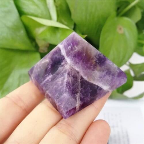 1PC 38-42MM Beautiful natural Dream amethyst point quartz crystal pyramid reiki healing natural stones and minerals