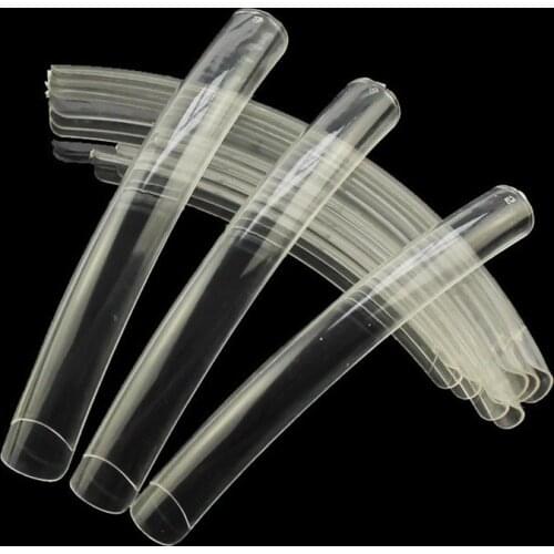 10Pcs Extra Long False Nails Manicure DIY Nail Art Salon Fake Long Tip Straight Square Nail Art Tools Full Cover Press On Nails